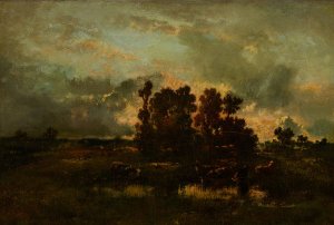 Wet Pasture by Narcisse-Virgile Diaz De La Pena Oil Painting