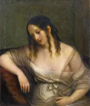 Penitent Magdalene Oil painting by Natale Schiavone