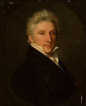 Portrait of Count Cigoniar by Natale Schiavone Oil Painting