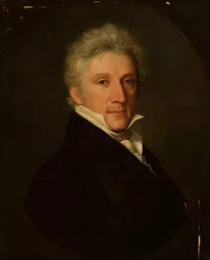 Portrait of Count Cigoniar by Natale Schiavone Oil Painting
