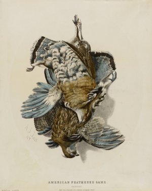 American Feathered Game-Partridges by Nathaniel Currier Oil Painting
