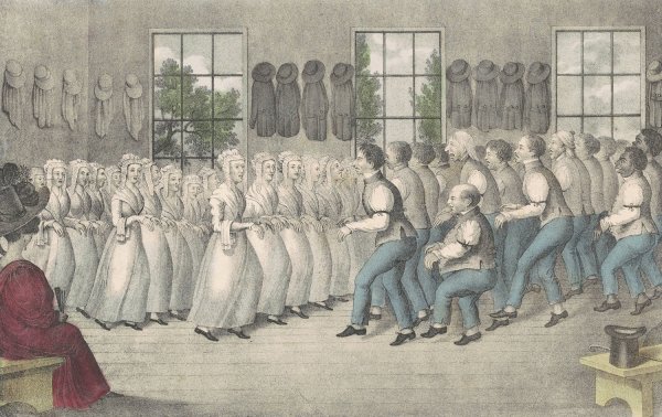 Main Product Photo of Shakers Near Lebanon  Painting by Nathaniel Currier