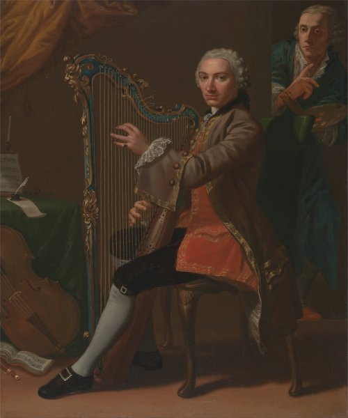 Main Product Photo of Cristiano Giuseppe Lidarti and Giovanni Battista Tempesti Painting by Nathaniel Dance Holland