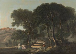 View near Rome by Nathaniel Dance Holland Oil Painting