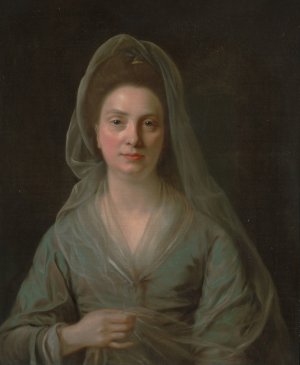 Mrs. Benjamin Cole by Nathaniel Hone Oil Painting