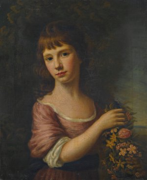 Portrait of Ann Anderson, Wife of Alexander Balmanno by Nathaniel Hone Oil Painting