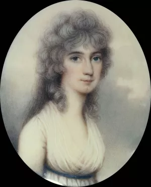 Portrait de Miss Bradley by Nathaniel Plimer Oil Painting