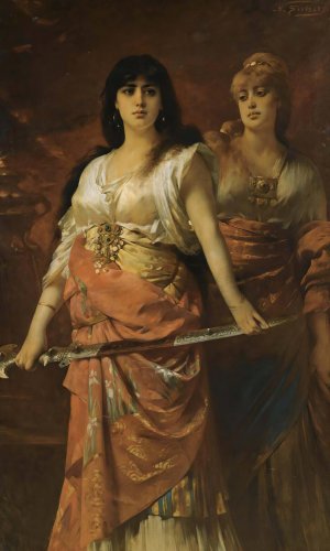 Judith by Nathaniel Sichel Oil Painting