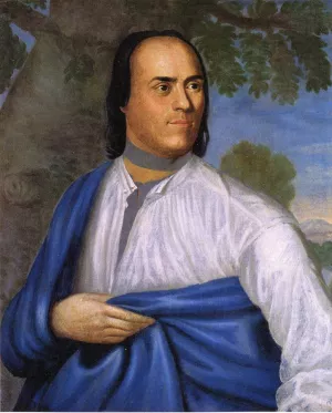 Portrait of the Reverend Samson Occom by Nathaniel Smibert Oil Painting