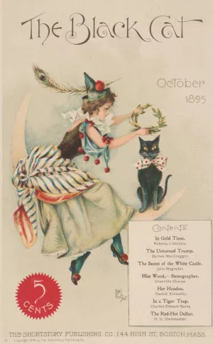 The Black Cat, October by Nelly Littlehale Murphy Oil Painting