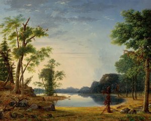 Sunday by Nelson Augustus Moore Oil Painting