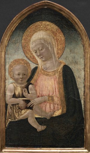 Virgin and Child by Neri Di Bicci Oil Painting