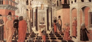 Three Episodes from the Life of St Benedict 2 Oil painting by Neroccio De' Landi