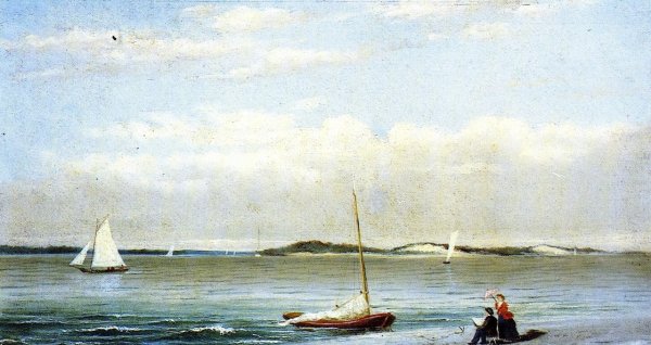 Main Product Photo of Peter's Beach, Atlantic City Painting by Newbold Hough Trotter
