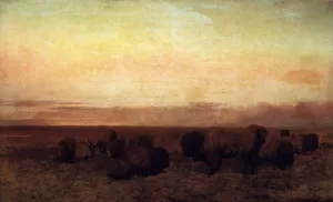 Remnant of the Herd Oil painting by Newbold Hough Trotter
