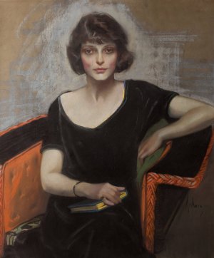 Portrait of a Young Woman by Neysa Mcmein Oil Painting