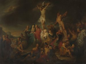 Calvary by Nicaise De Keyser Oil Painting