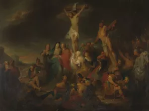 Calvary by Nicaise De Keyser Oil Painting