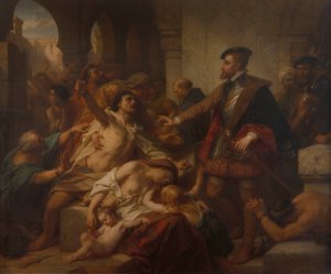 Charles V Frees the Slaves in Tunis by Nicaise De Keyser Oil Painting