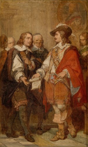 Foundation of the Antwerp Academy by David Teniers II by Nicaise De Keyser Oil Painting