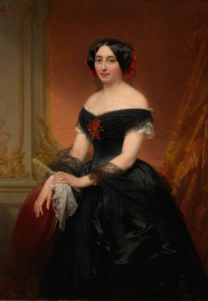 Madame Mols-de Brialmont by Nicaise De Keyser Oil Painting