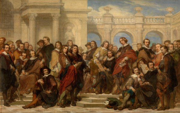 Painters and Etchers by Nicaise De Keyser - Hand-Painted Oil Painting Reproduction