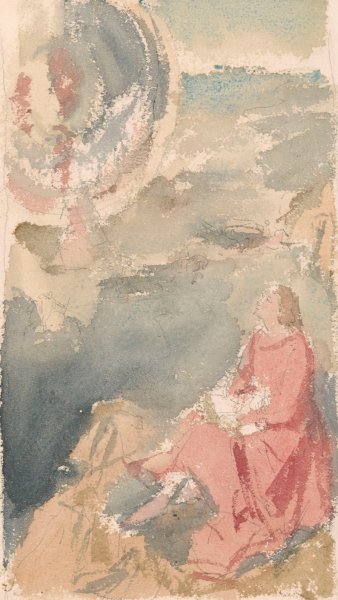 Saint John on Patmos by Nicaise De Keyser - Hand-Painted Oil Painting Reproduction