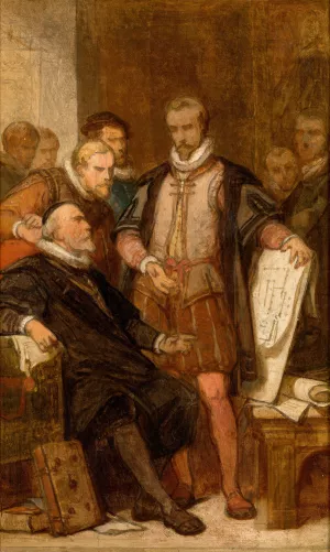 The Architect Cornelis Floris II. by Nicaise De Keyser Oil Painting