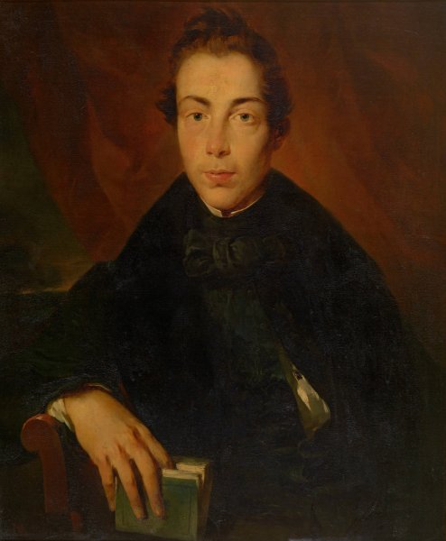 The Painter Henri Leys  by Nicaise De Keyser - Hand-Painted Oil Painting Reproduction