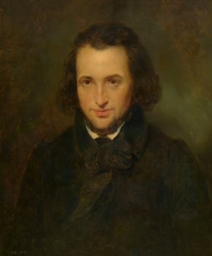 The Printer-Publisher Jozef-Ernest Buschmann by Nicaise De Keyser Oil Painting