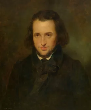 The Printer-Publisher Jozef-Ernest Buschmann by Nicaise De Keyser Oil Painting