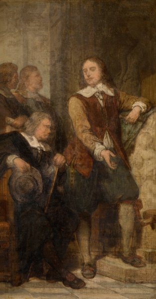 The Sculptor Artus Quellinus I in Amsterdam by Nicaise De Keyser - Hand-Painted Oil Painting Reproduction