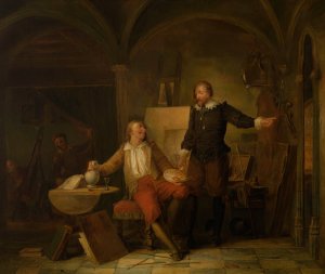The Studio of the Painter Joos van Craesbeeck by Nicaise De Keyser Oil Painting