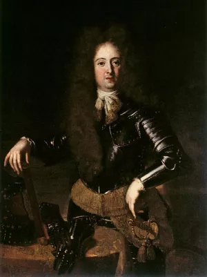 Portrait of Grand Prince Ferdinando de' Medici by Niccolo Cassana Oil Painting