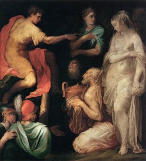The Continence of Scipio Oil painting by Niccolo dell Abbate