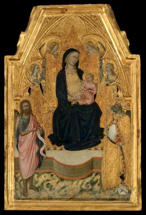 Virgin and Child Enthroned with Saints painting by Niccolo Di Buonaccorso