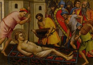 The Martyrdom of Saint Lawrence by Niccolo Di Pietro Gerini Oil Painting