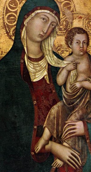 Virgin with Child by Niccolo Di Segna Oil Painting