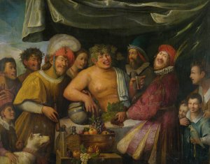 A Bacchanal by Niccolo Frangipane Oil Painting