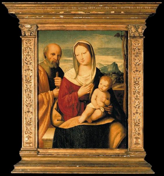 Main Product Photo of The Holy Family Painting by Niccolo Pisano