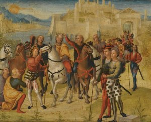 The Coronation of Darius by Niccolo Giolfino Oil Painting