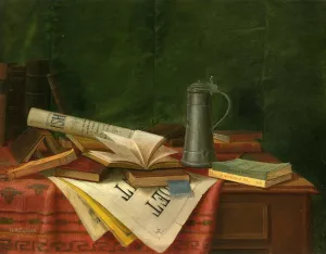 Tabletop Still Life by Nicholas Alden Brooks - Oil Painting Reproduction