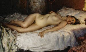 Nude by Nicholas B. Haritonoff Oil Painting