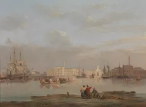 The Victualling Office, Plymouth by Nicholas Condy Oil Painting