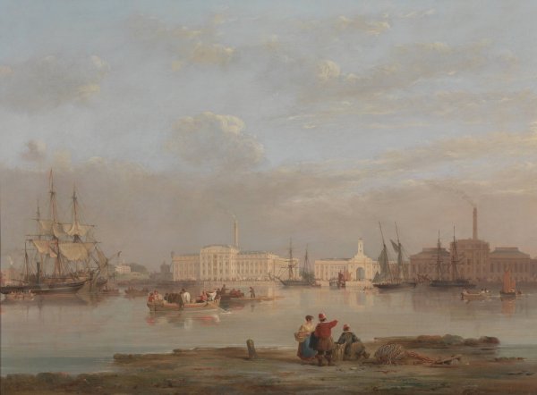 Main Product Photo of The Victualling Office, Plymouth Painting by Nicholas Condy