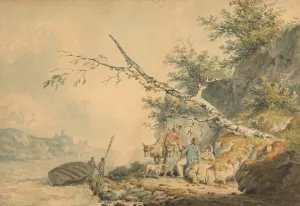 The Sailor's Departure by Nicholas Pocock Oil Painting