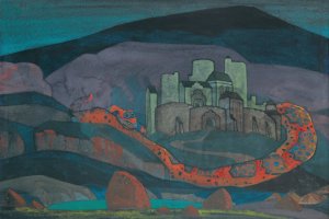 The Doomed City by Nicholas Roerich Oil Painting