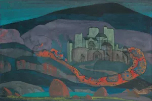 The Doomed City by Nicholas Roerich Oil Painting