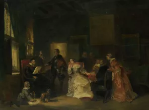 Historical Scene with William the Silent by Nicolaas Pieneman Oil Painting