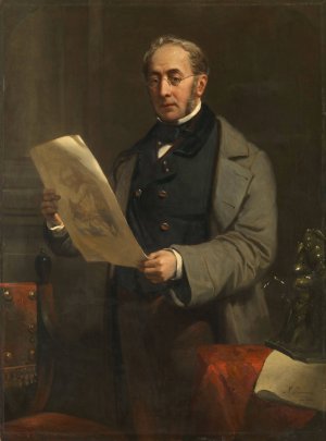 Portrait of Jacob de Vos Jacobszoon by Nicolaas Pieneman Oil Painting